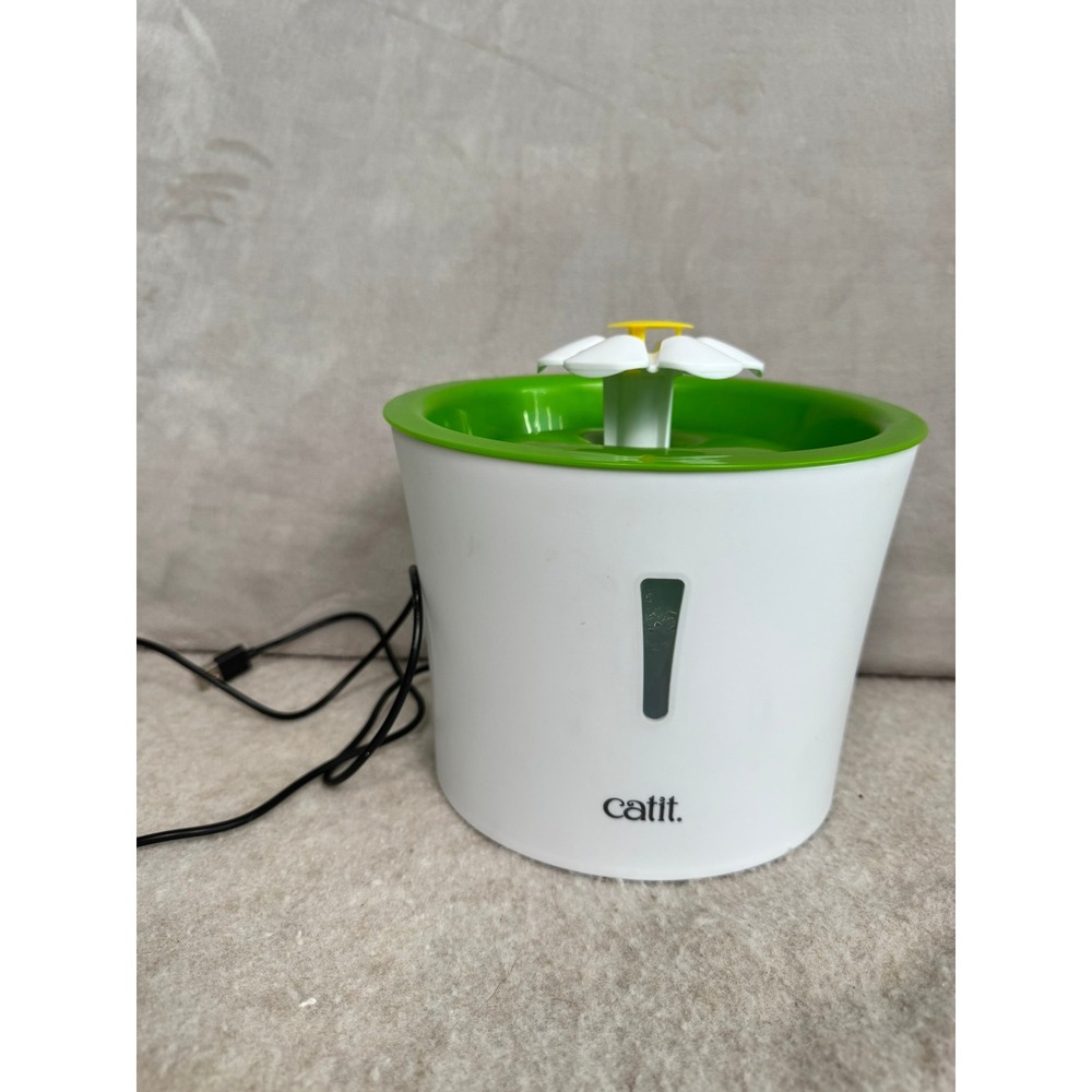Catit Flower Fountain Pet‎ Water Drinker Cat Dog Flower Drinking Water Bowl